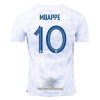 Officiële Voetbalshirt Frankrijk Mbappé 10 Uit WK 2022 - Heren